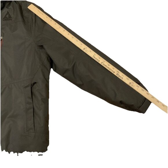 Gerry Sz L Gray 3 In 1 Coat W/ Zip Out Burgundy Jacket Hooded Ski Winter Puffer - Picture 16 of 16